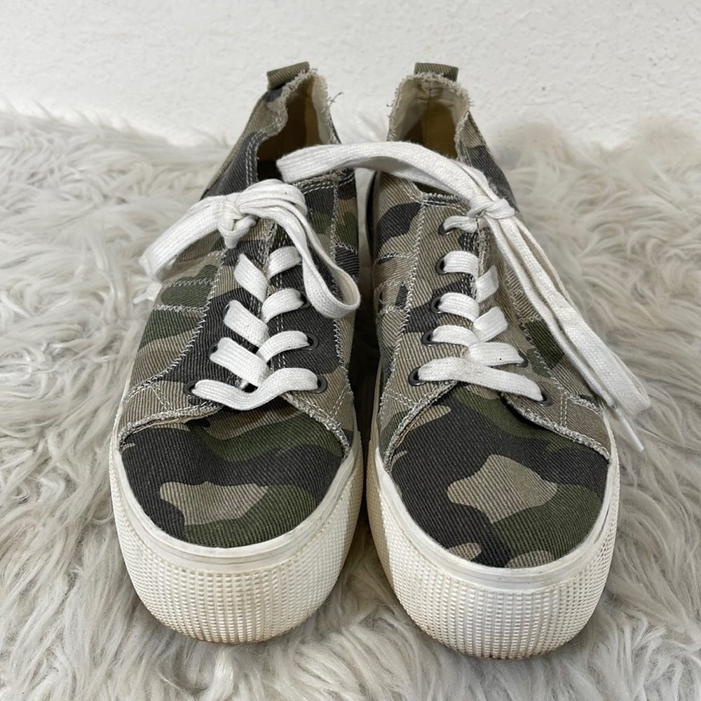 JELLYPOP COMFORT Green Camouflage Newstar Platform Sneaker Size 10 - Picture 3 of 14
